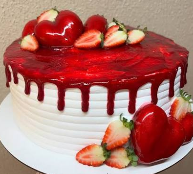 Bolo de morango