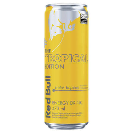 Energético Frutas Tropicais Red Bull Lata 473ml The Tropical Edition